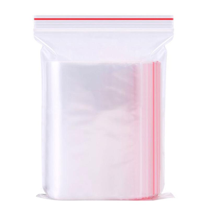

100 Grip Self Seal Storage Multipurpose Home PE Reusable Bag Universal Protective Clear Jewelry Pouch Resealable