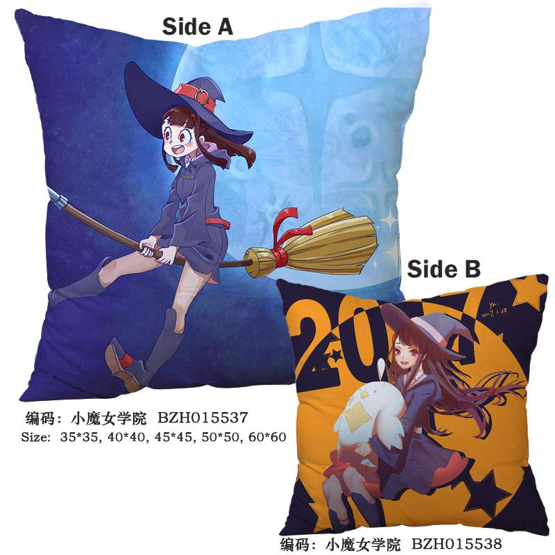 

Anime Little Witch Academia Pillow 45x45CM Decorative pillows cushions Soft Square Two-sides Printed pillows Christmas Gifts