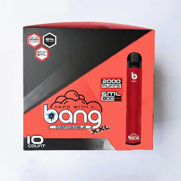 

bang xxl Electronic Cigarettes disposable vape pen device 800mah battery 6ml pods empty vapors 2000 puffs ecigarettes 14 colors vs puff bars plus hot