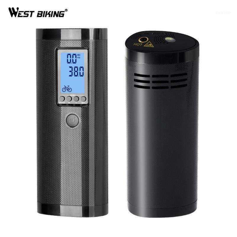 

WEST BIKING Bike Bicycle Pump For MTB Road Mountain Cycling Electric Pump For Bike Cycling Bicycle Car With 4000 mAh Power Bank1