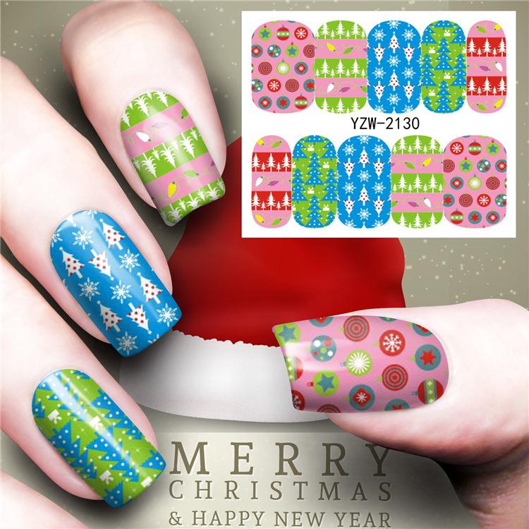 

1 Pcs Fashion 3D Christmas Series Nail Art Water Transfer Stickers Full Wraps Deer/Lavender Nail Tips DIY Art Decorations