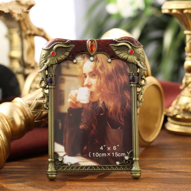

4x6 Inch Classical Metal Photo Frame European Vintage Picture Frames ElimElim