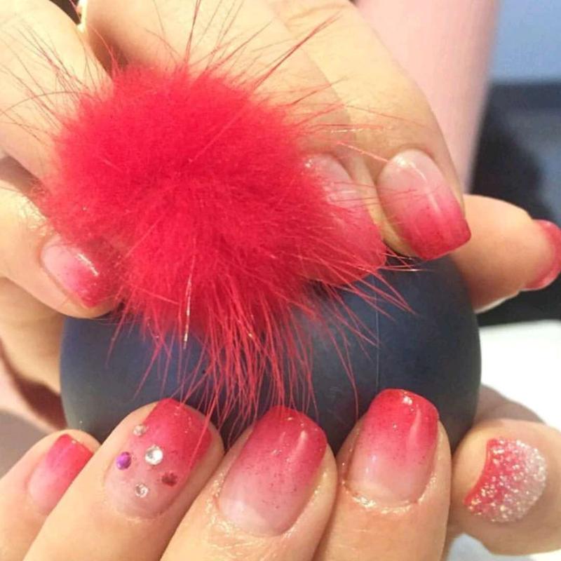 

5pcs Fluffy Plush Ball 3D Nail Art Decorations Detachable Magnet Fashion Pompoms Jewelry Manicure Design Accessories