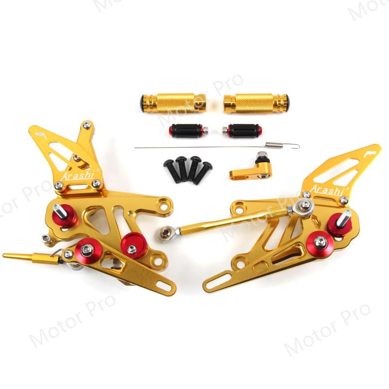 

Adjustable Footrests For Aprilia RSV4 FACTORY APRC ABS SBK SE 2013 - 2020 Motorcycle Accessories Foot Pegs Rearsets 2014 GOLD