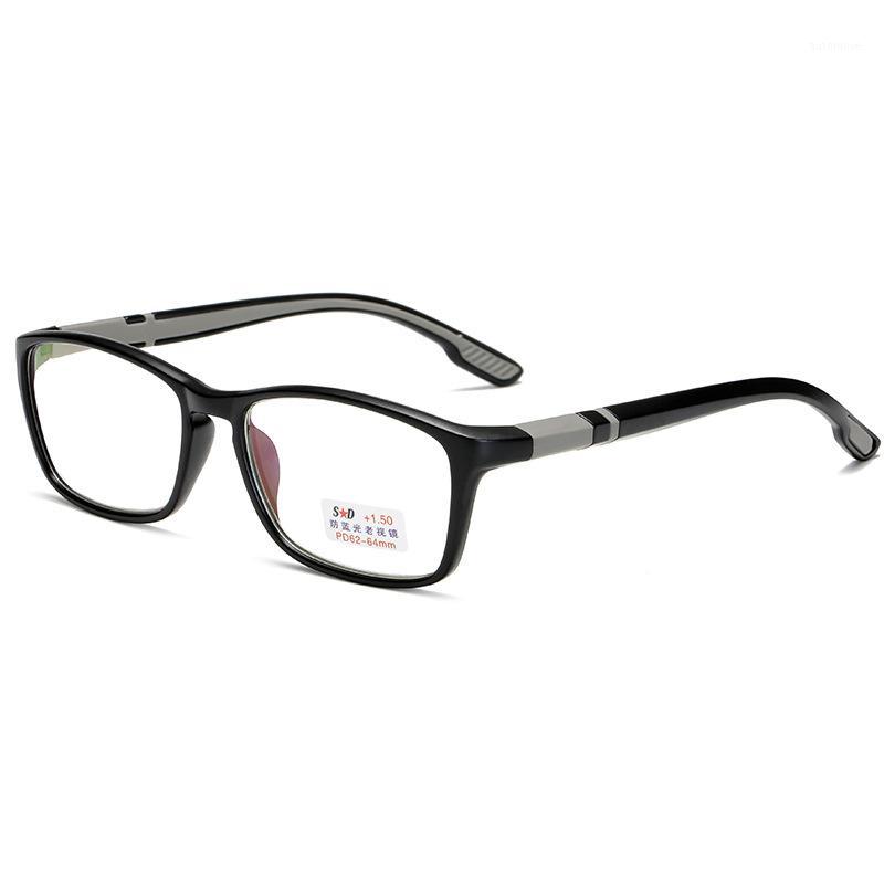 

Men's Reading Glasses for Women Anti Blue Ray TR90 Casual Sport Fashion Square Full Frame Ultra Light Hyperopia Gift for Parents1