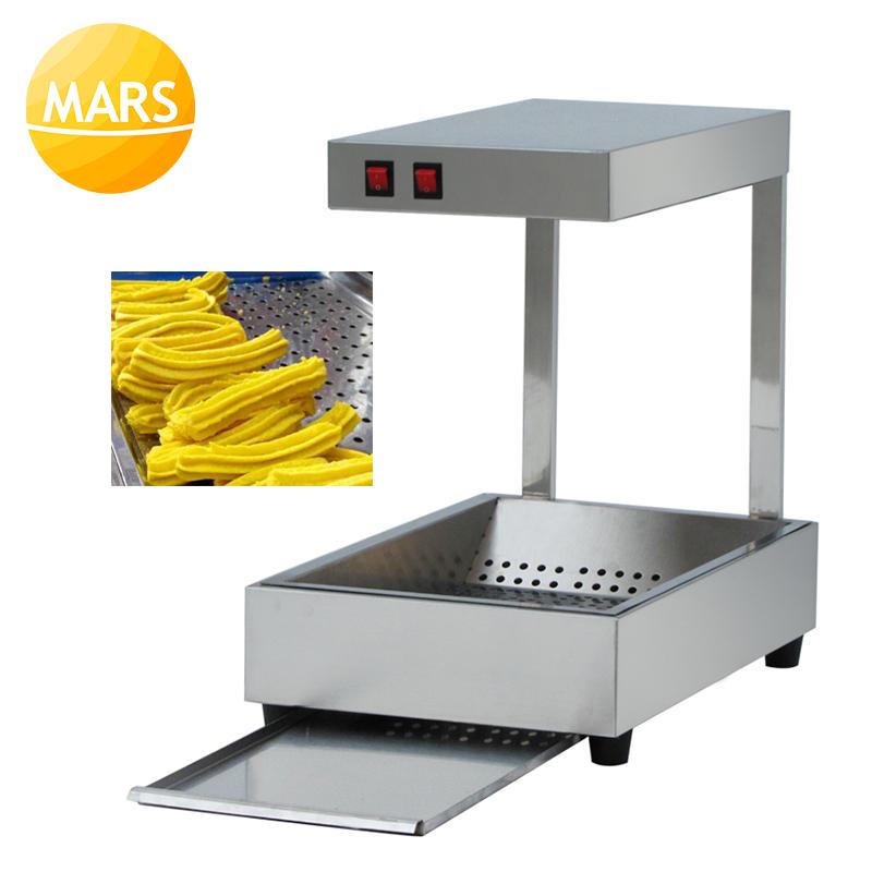 

Stainless Steel 220V Churros Showcase Machine Hot Warmer And Oil Filter Tray Churros Display Warmer