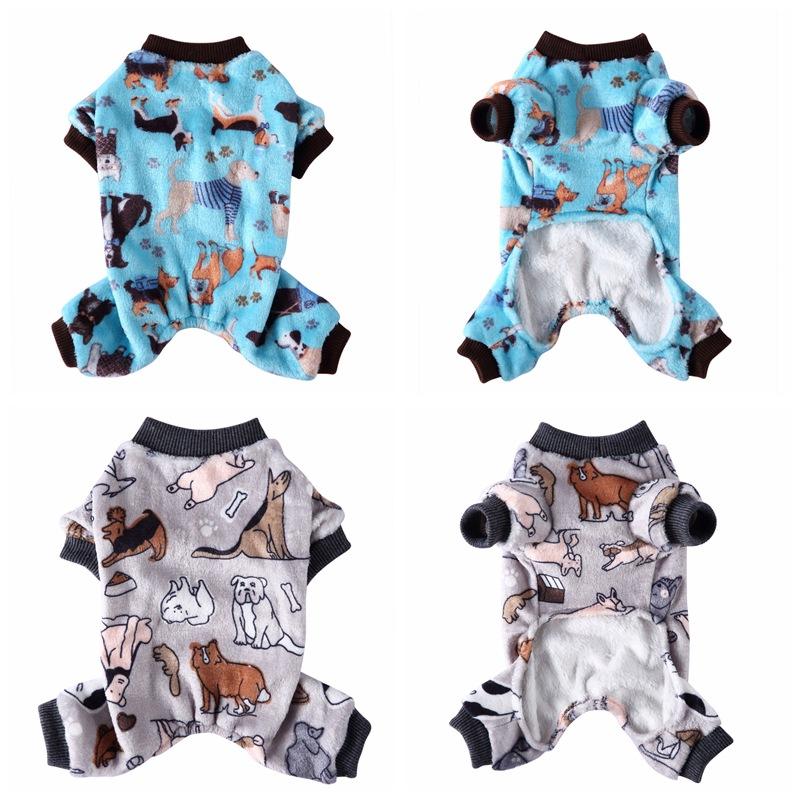 

Pet Lovely Pajamas Soft Comfortable Dog Clothes Small Medium Dogs Puppy Pet Autumn & Winter Costume Supplies