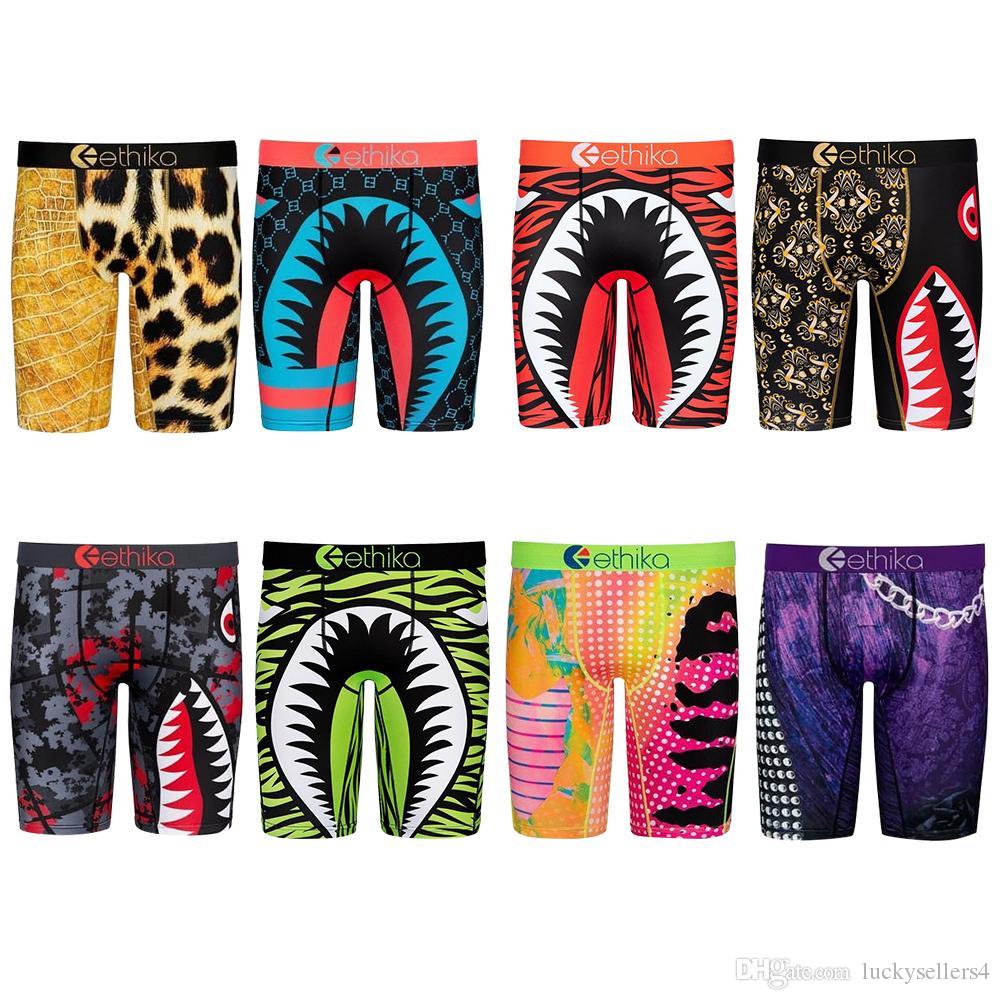 

New Designer Ethika Mens Underwear Boxer Premium Cotton Boxers Men Underwear Sexy Breathable Underpants Beach Cuecas Masculina Boxers6456, Mix