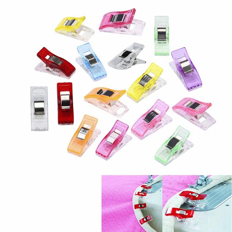

20/50Pcs Sewing Clips Multicolor Plastic Clips Fabric Clamps Patchwork Clothing Craft Holder Quilting Clip