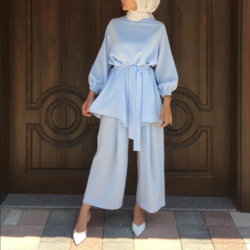 

Aid mubarek Muslim two-piece abaya turquia hijab dress caftan kaftans islam clothing abayas for musulman woman sets, The black scarf