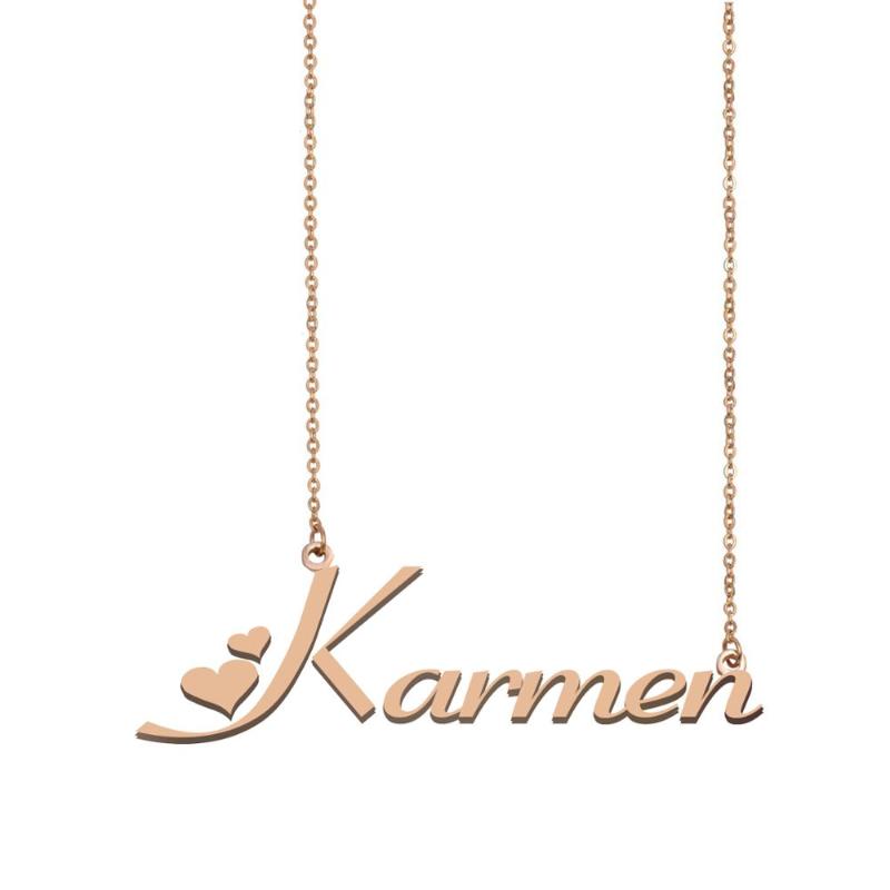 

Karmen Name Necklace , Custom Name Necklace for Women Girls Best Friends Birthday Wedding Christmas Mother Days Gift