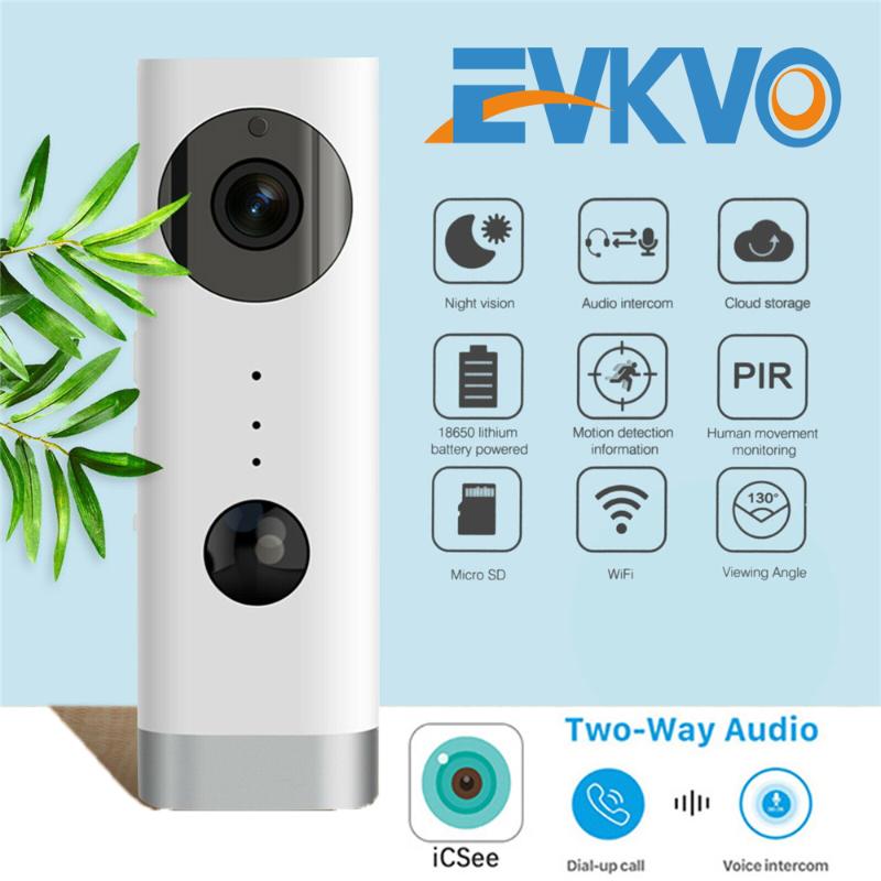 

EVKVO HD 1080P Wire Free Battery WIFI IP Camera CCTV Charge Battery Outdoor Waterproof Wireless Audio P2P IR Night Vision ICSEE
