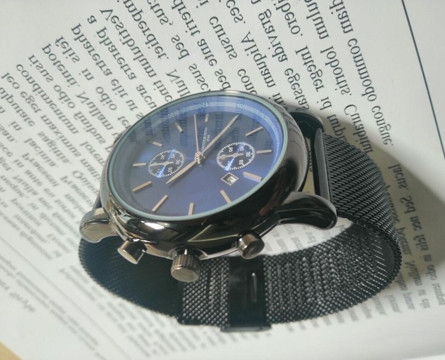 

Top Luxury Fine Designer Watches For Men Professional Stainless Steel Mesh Watch Automatic Movement 43mm Waterproof Watches, As pic