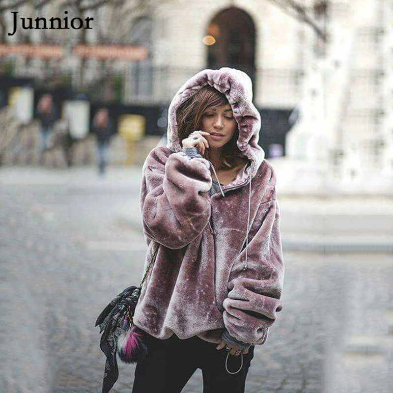 

Winter Autumn Women Loose Hooded Pullover Long Sleeve Streetwear Hoodie for Women Purple Oversized Velvet Hoodie Female Plus Size 5XL, Black