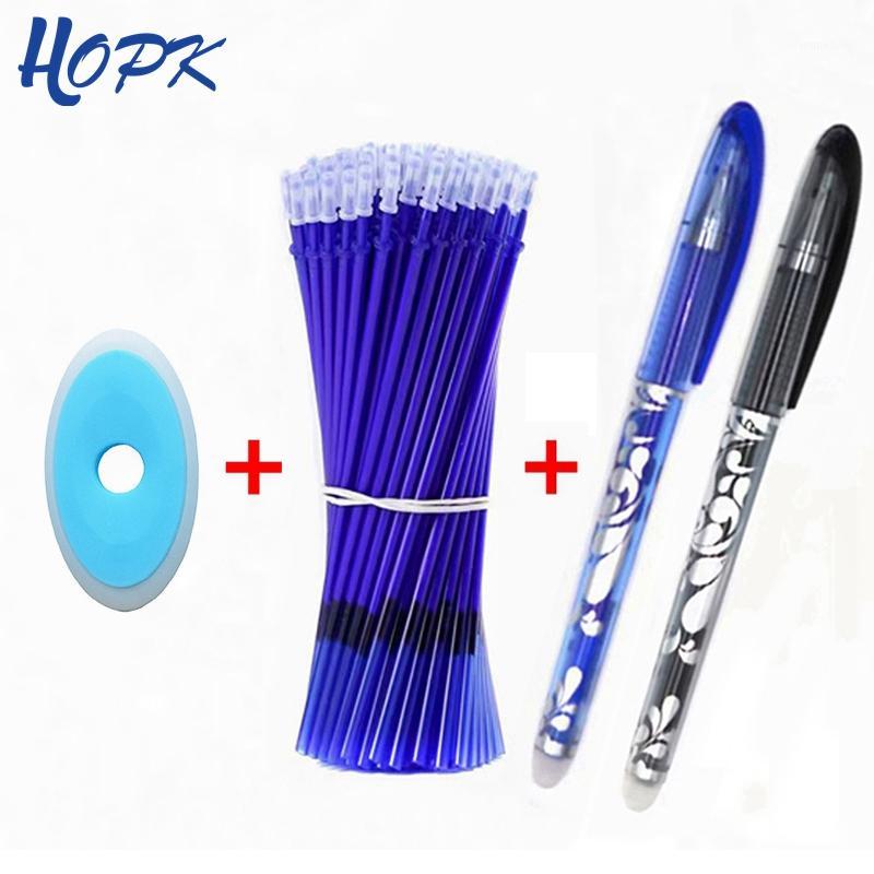 

53Pcs/set Erasable Washable Handle Pen 0.5mm Refill Rod Blue/Black/Ink Gel Pen School Office Writing Supplies Stationery Tool1