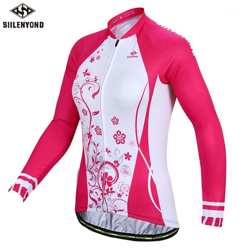 

Siilenyond 2020 Women 100% Polyester Cycling Jersey Quick-Dry Mountain Bicycle Cycling Clothing Racing Bike Clothes Wear1, Women cycling jersey