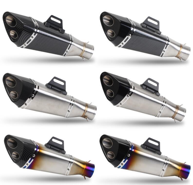 

51mm Universel Exhaust Motorcycle Muffler Moto exhaust pipe with DB killer For MT09 Z800 GSXR600 k7 K8 K11 ER6N ZX10R