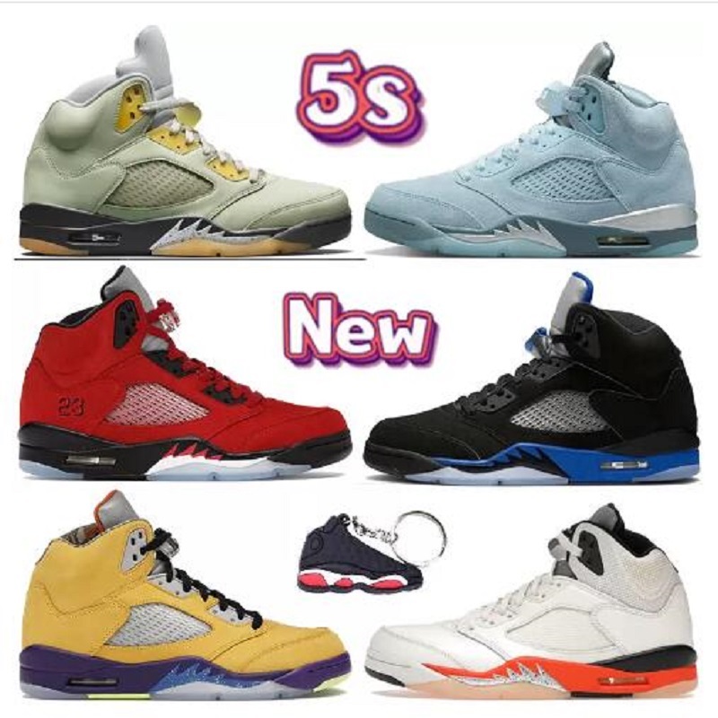 

5s Raging Red Mens Basketball Shoes Jumpman 5 Hyper Royal Alternate Grape Laney Blue White Cement Men Trainers Outdoor Sports Sneakers, # 29