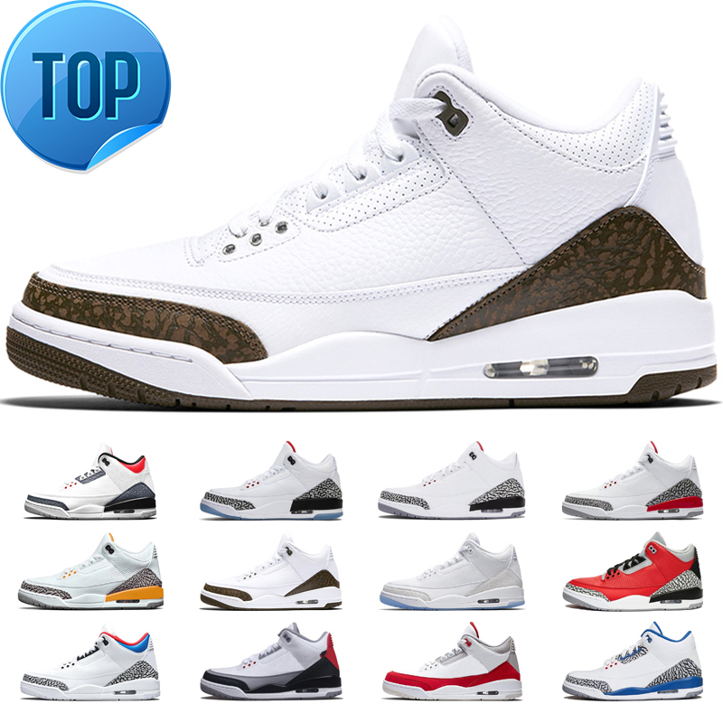 

Jumpman 3s Basketball Shoes 3 Mens Cool Grey Katrina Mocha UNC Fire Red Tinker NRG Laser Orange Pure White SEOUL Trainers Outdoor Sneakers