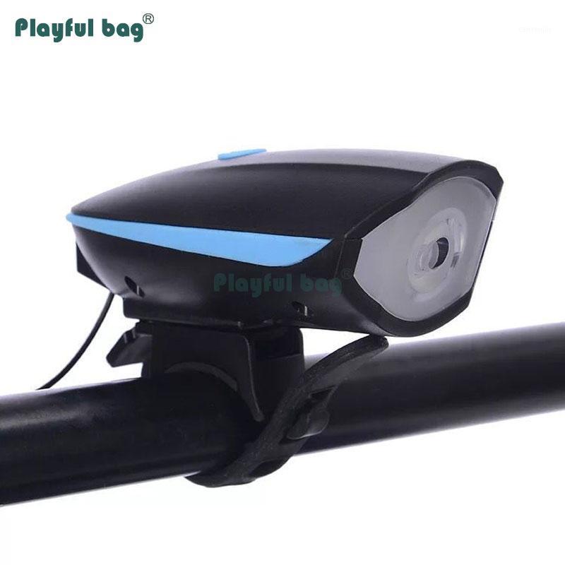 

Playful bag Riding bike multifuctional headlight charging horn led lamp Bicycle light Outdoor mountain bike parts AB041