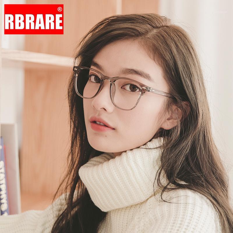 

RBRARE 2020 Retro Anti Blue Light Glasses Women Square Glasses for Women/Men Transparent Lenes High End Eyeglasses Women Okulary1