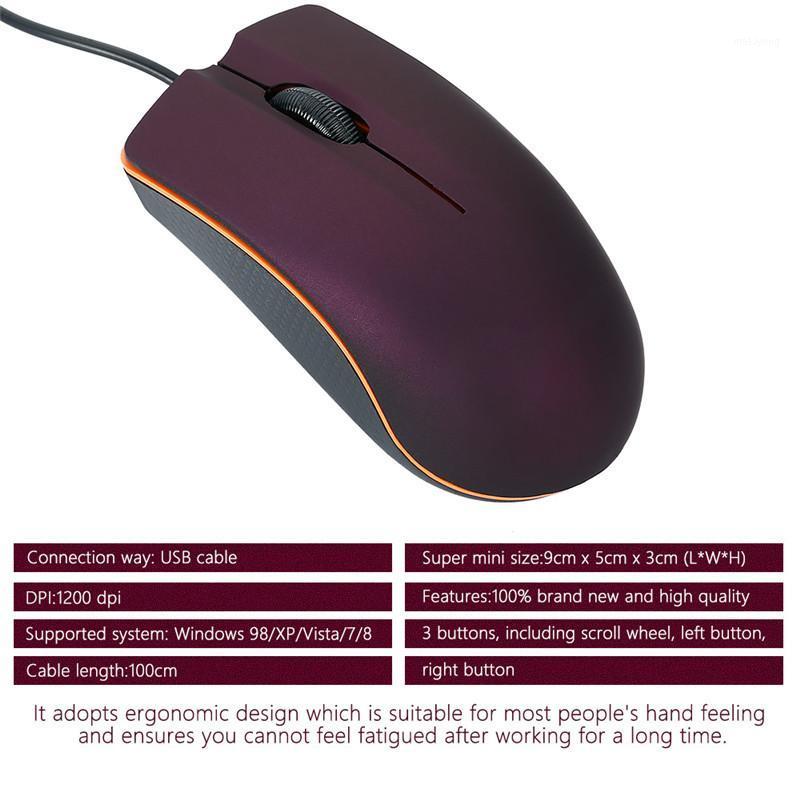 

M20 Wired Mouse 1200dpi Computer Office Mouse Matte USB Gaming Mice For PC Notebook Laptop Non Slip Wired Gamer1