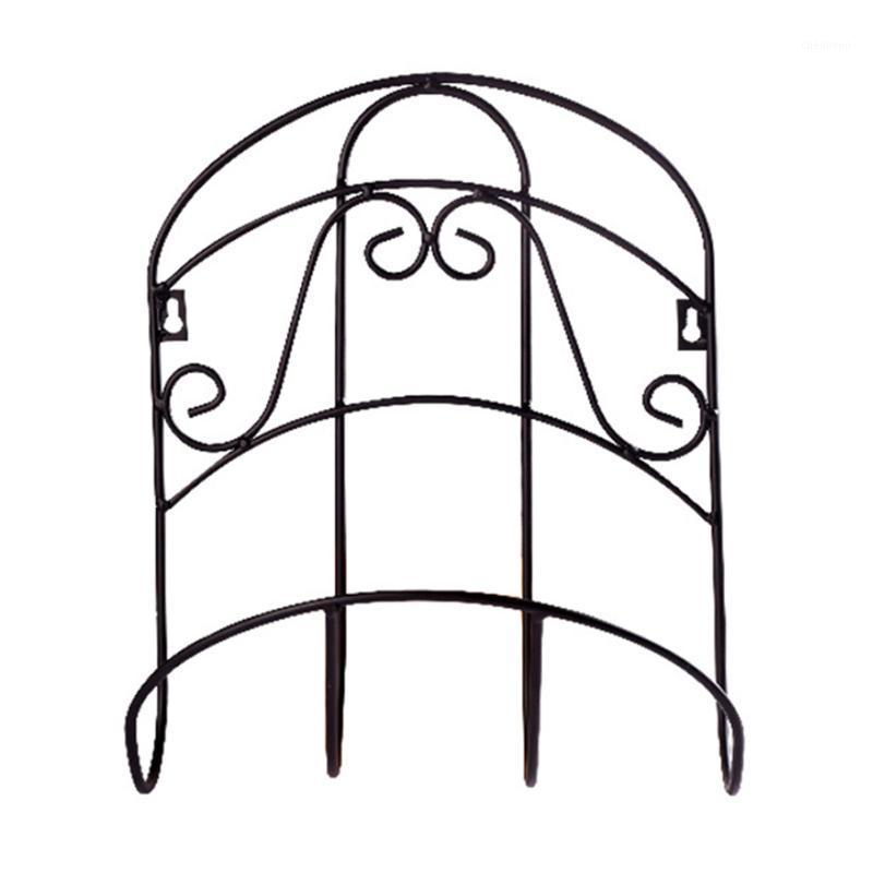 

Storage Rack Wall Mounted Sturdy Tidy Hanger Universal Decorative Water Pipe Organizer Garden Hose Holder Retro Iron Reel1, As pic