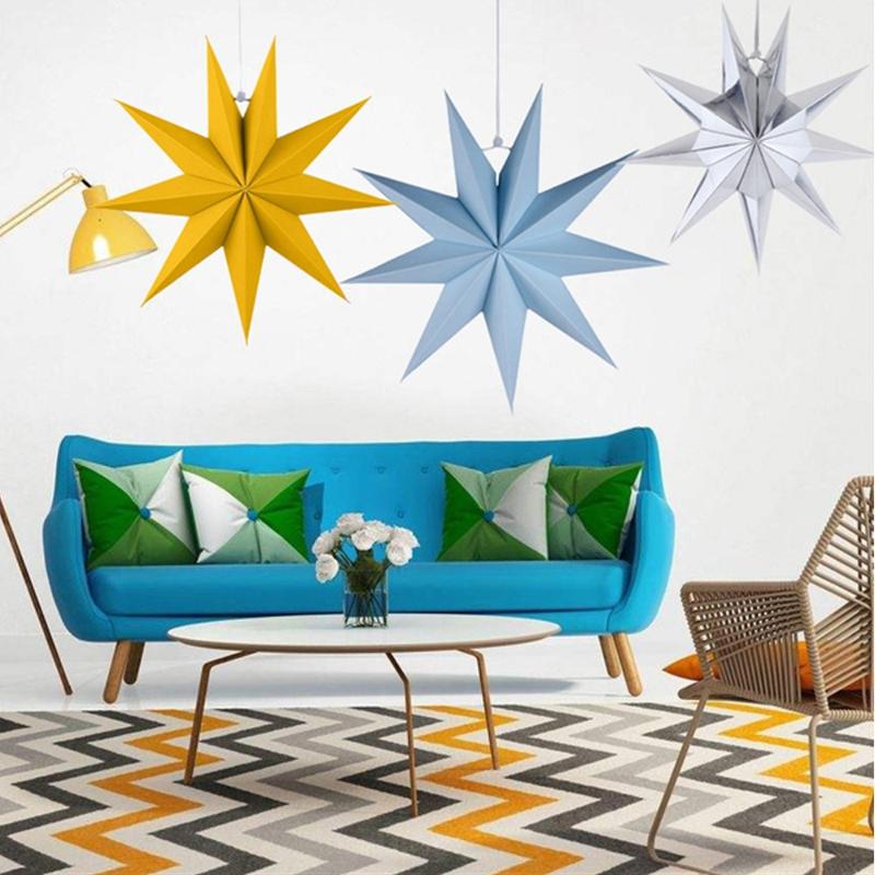 

5/10/20PCS New Year Decoration 30cm 12'' Xmas Hanging Paper Star Lantern Christmas Ornaments Christmas Decoration For Home