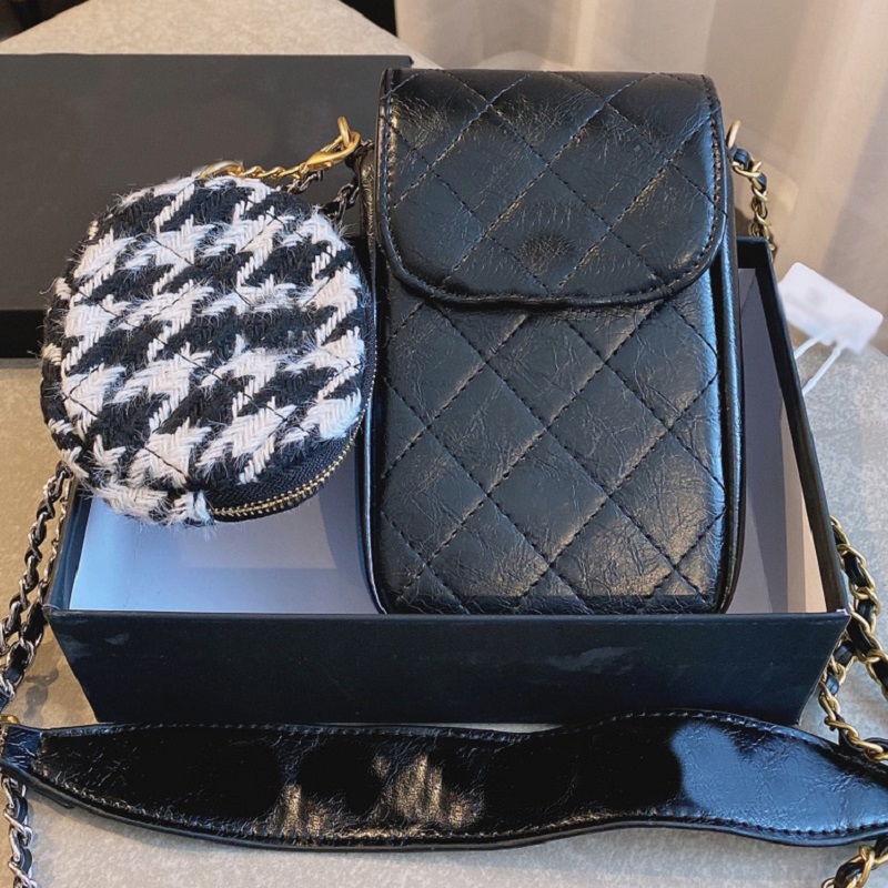 

High Quality Genuine Leather Handbag Messenger Mobile Phone Bag Women Luxurys Designers Bags 2020 Coin Purse Free Shipping