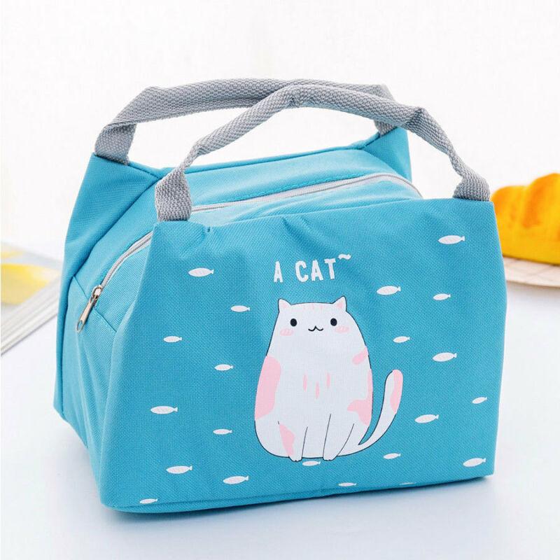 

Portable Lunch Bag Lunch Container School Storage Bag Insulated Snack Box Lovely Cat Sheep Design Tote High Quality 6 Color