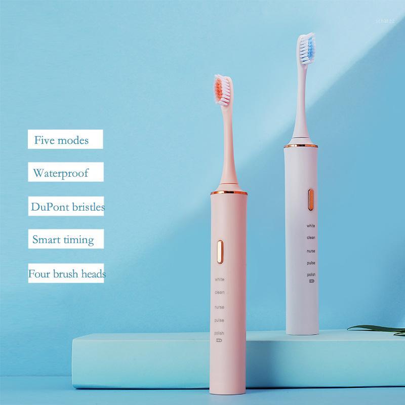 

Sonic Electric Toothbrush Adult 5 Mode USB Rechargeable Automatic Tooth Brush with 4pc Replacement Brush Head1