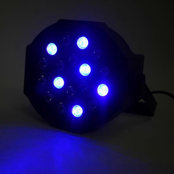 

Discount 30W 18-RGB LED Auto / Voice Control premium material Mini Stage Lamp (AC 110-240V) Black *4 wedding party Moving Head Lights