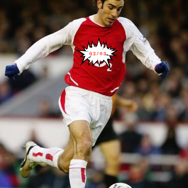 

Thai 2002 2003 2004 HENRY Retro soccer jerseys home BERGKAMP PIRES REYES 02 03 04 classic retro football shirt maillot de foot, Black;yellow