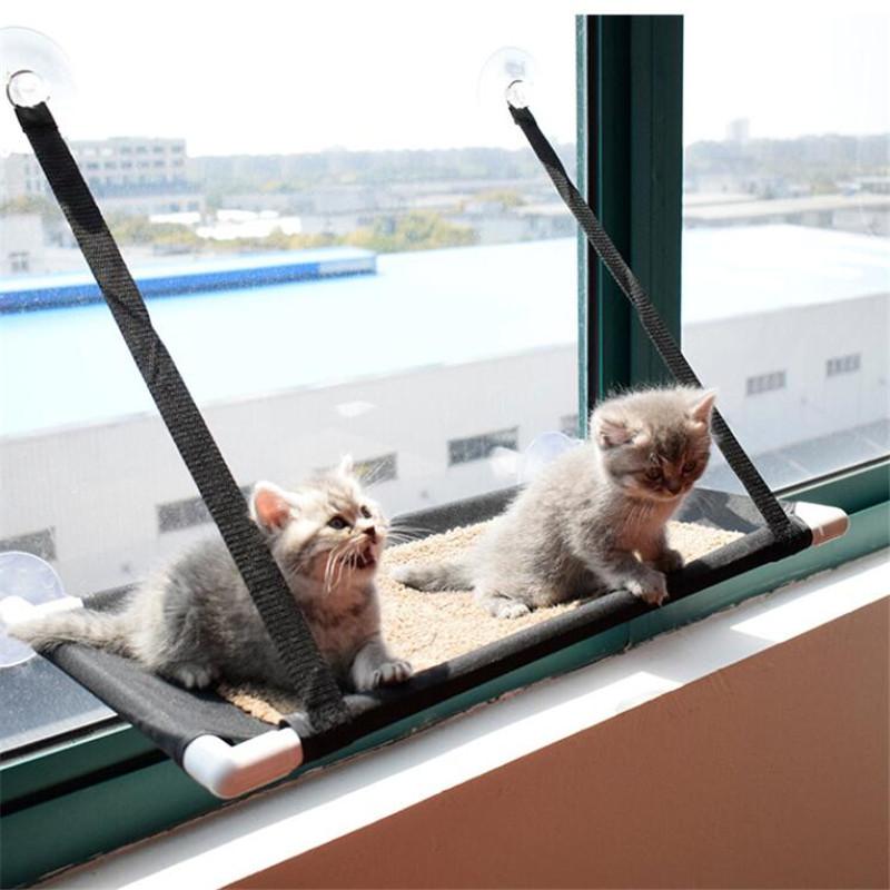 

10Kg Cat Hammock Window Bed And Lounger Sofa Pet Mounted Seat Home Suction Cup Cats Bed Mat Kitten Cat Hammock Mount Window