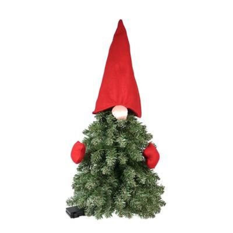 

4pcs Christmas Tree Topper Reusable Festival Lightweight Decorative Creative Hat Doll Face for Party
