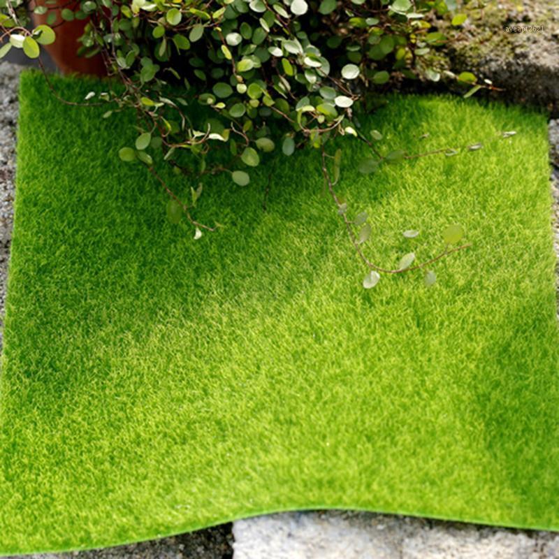

Artificial Grass Lawn Miniature Ornament Garden Grass Simulated plant Lawn Door Shop Backdrop Floral Wall Decor1, 5pcs 15cm