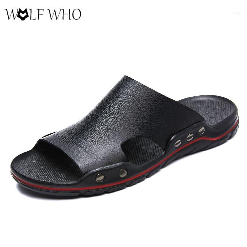 

2020 Fashion Slippers Men Soft Rivet Flip Flops Waterproof Slippers Man Indoor Outdoor Walking Shoes Big Size 48#1, Black