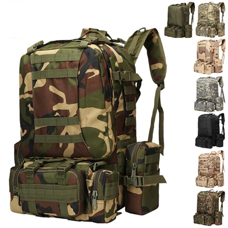 

Multifunction Tactical Camouflage Assault Backpack Camping Travel Hiking Climbing Bag Outdoor Army Tactics Rucksack, Black