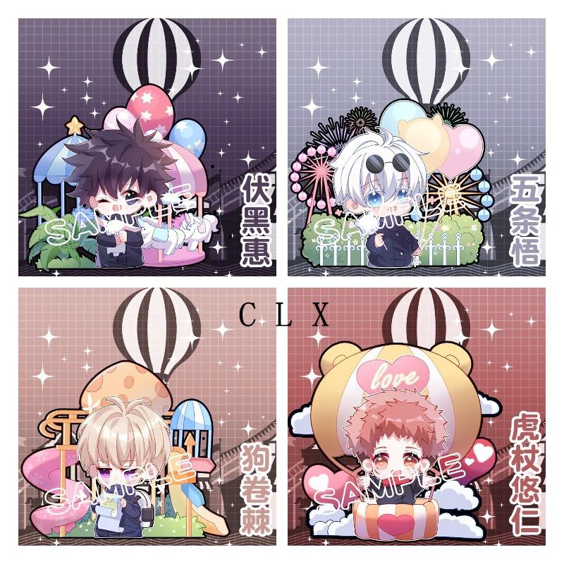 

Keychains Anime Jujutsu Kaisen Gojo Satoru Yuji Itadori Megumi Fushiguro Nobara Kugisaki Acrylic Double Sided Key Ring Gift