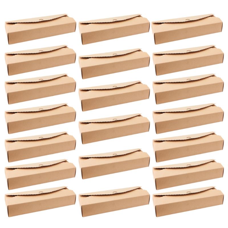 

20 pcs Macarons Box Dessert 4-Cavity Paper Cake Carriers for Biscuits Mooncake