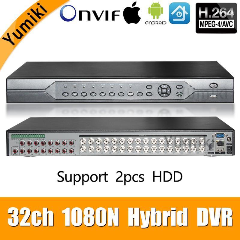 

32ch 1080N DVR 5 in 1 Coaxial CVI TVI AHD Surveillance Video Recorder Systems Hybrid NVR For AHD 8CH IP Support 2pcs HDD XMEYE1