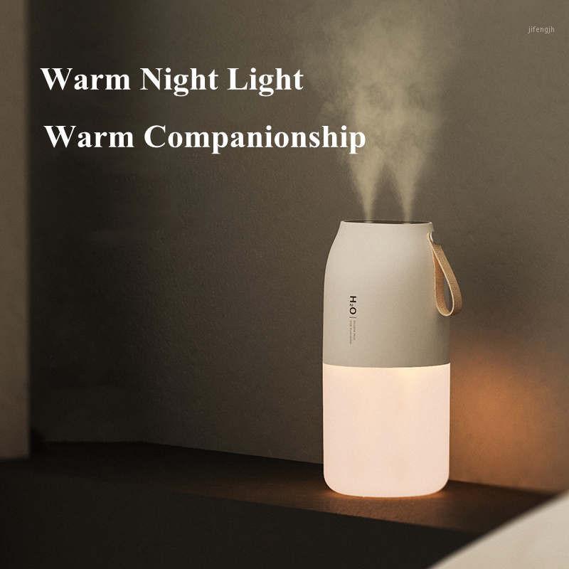 

2000mAh USB Rechargeable Battery Wireless Aroma Mist Maker 300ml Dual Sprayer Air HumidifierFogger Diffuser Light Umidificador1