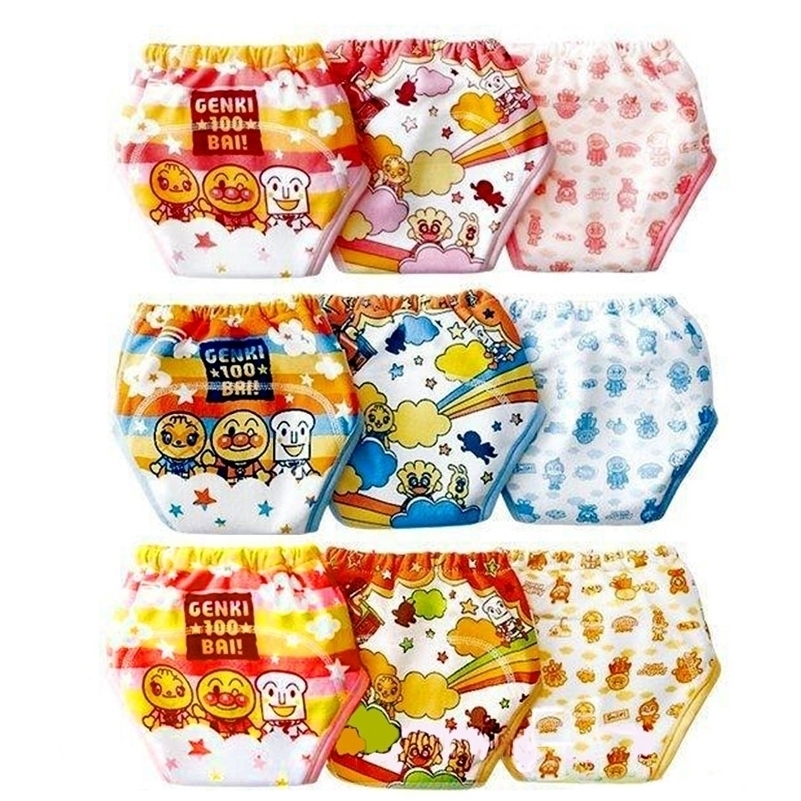 

3pcs/lot Fashion 3 layers Baby Toilet Training Pants Infant Underwear Boy Girl Panties Cloth Diapers Pee Learning Nappies #002 201117, Blue group