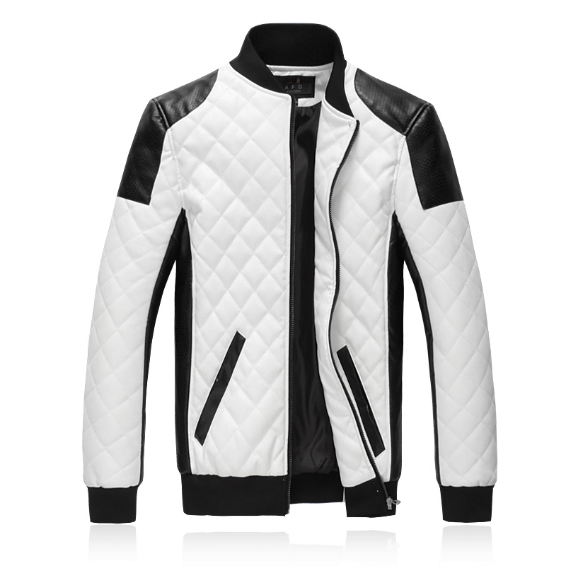 

2020 new brand bomber jackets of men casual fashion thin chess leather plutonium hit collar motorcycle jacket more size 6xl, Blake