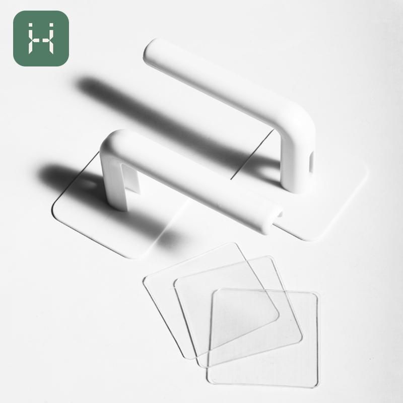 

2Pcs/Set Kitchen Gadgets Wall Mounted Hook Hanging Holder Pot Cover Rack Paper Support Adhesive Hanger Storage Tools Accessories1