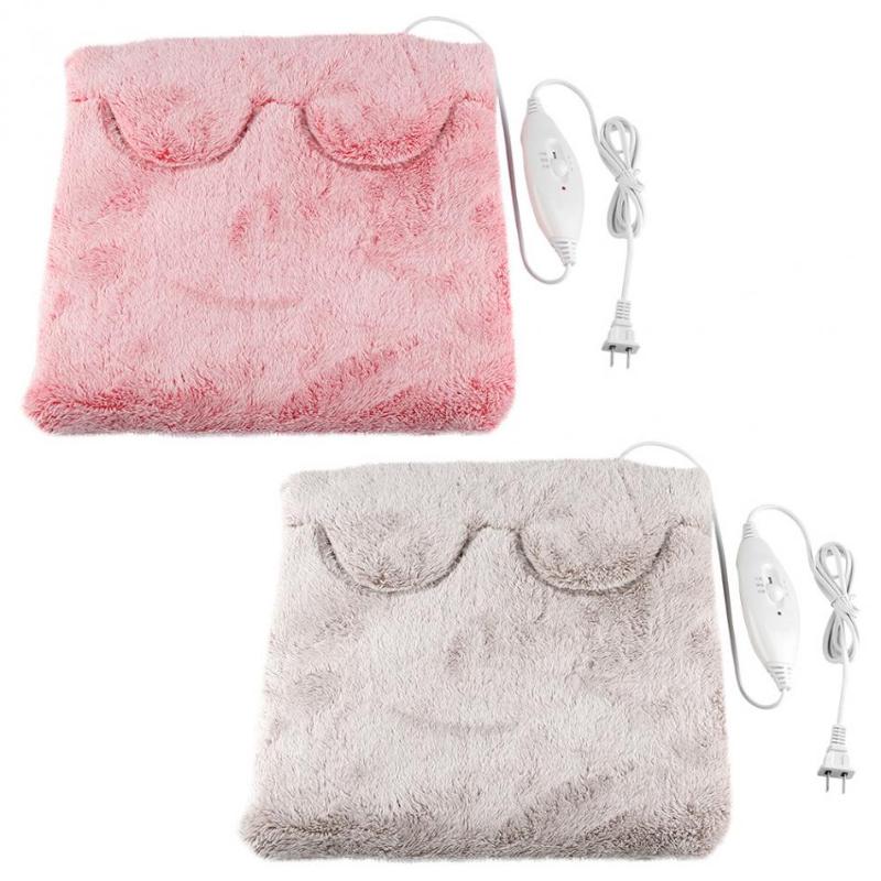 

Foot hand Warmer Heating Pad Slippers Sofa Chair Warm Cushion Electric Heating Pads Warm Shoes Winter Electric Blanket, Brown