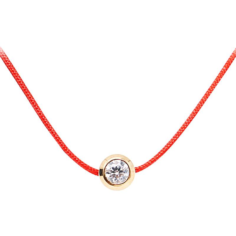 

Lucky zircon red string chain bracelet new bijoux simple bracelets for women classic fashion jewelry wholesale gift