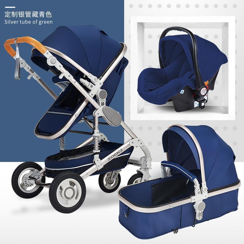 

Baby Stroller With Car seat 3 in 1 Luxury Travel Guggy Carriage Basket and Pram cochesitos de1