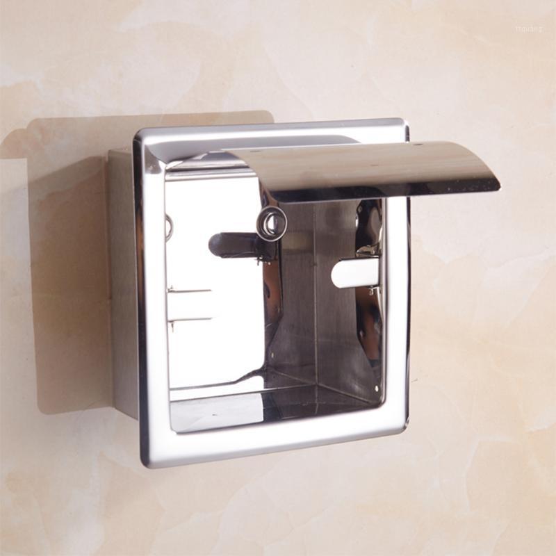 

Waterproof Toilet Paper Holder Kitchen Wall Mounted Chrome Square Stainless Steel Home Hotel Practical Multifunction Restaurant1