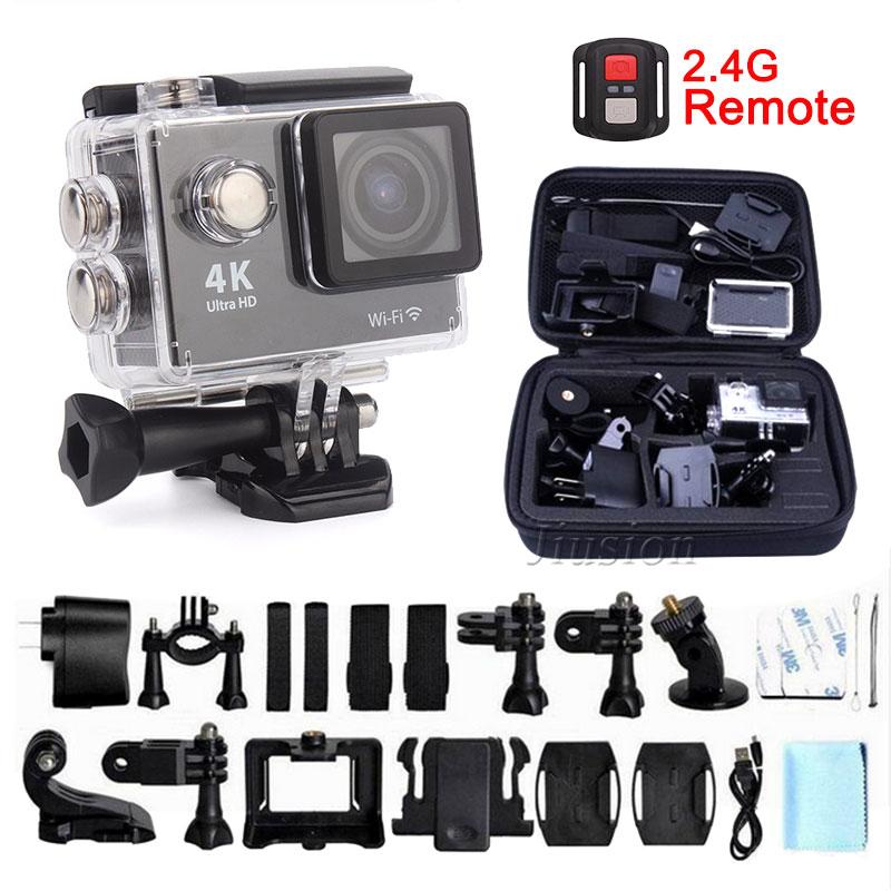 

H9R 2.4G Remote HD Yi 4K Mini Wifi Waterproof Action Camera For Go Pro Helmet Sport Outdoor Bike Camcorder Underwater Micro Cam